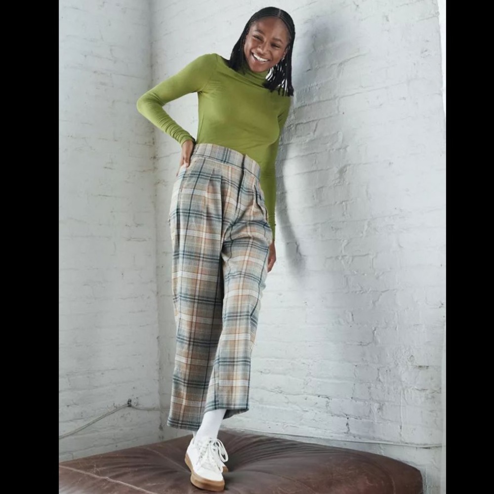 NWOT Urban Outfitters Paige Plaid Trouser Pant